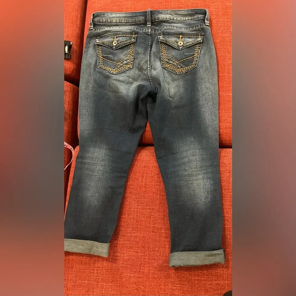 A.N.A. A New Approach Women's Capris Faded Blue Crop Stretch Pants Jeans‎ Sz 6
